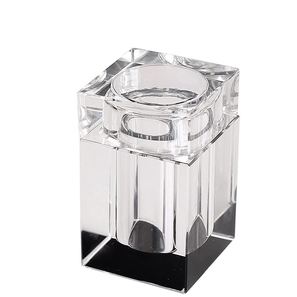 Toothpick Holders Crystal Glass Toothpick Box Transparent Toothpick Holder Dispenser Creative Household Light Luxury Hotel Restaurant Desktop Decoration Toothpick Dispenser (Color : 1)
