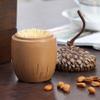 Toothpick Holders Creative Fashion Resin Toothpick Box Portable Toothpick Box Household Supplies Suitable for Kitchen Restaurant Toothpick Box Toothpick Dispenser (Color : Brass) view 3