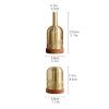 Toothpick Holders Toothpick Holder Pure Copper Toothpick Dispenser Toothpick Shell Storage Organizer Kitchen Kitchen Dining Room Dispenser Toothpick Dispenser (Color : Brass) view 2