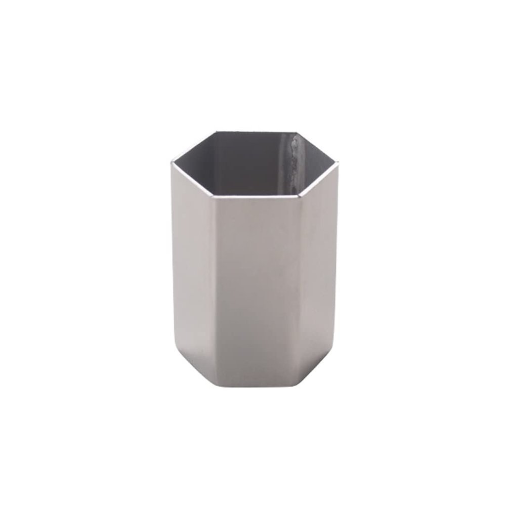 Toothpick Holders Hexagonal Toothpick Box Stainless Steel Toothpick Holder Dispenser Home Bar KTV Restaurant Desktop Toothpick Holder Toothpick Dispenser (Color : Brass)