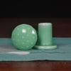 Toothpick Holders Celadon Toothpick Holder Household Kitchen Gadgets Ceramic Toothpick Holder Dispenser Suitable for Hotel Restaurant Desktop Toothpick Box Toothpick Dispenser (Color : A2pc) view 3
