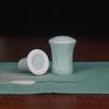 Toothpick Holders Celadon Toothpick Holder Household Kitchen Gadgets Ceramic Toothpick Holder Dispenser Suitable for Hotel Restaurant Desktop Toothpick Box Toothpick Dispenser (Color : A2pc) view 4