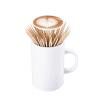 Toothpick Holders Toothpick Holder Automatic Pop Up Toothpick Dispenser Coffee Cup Toothpick Box Storage Organizer Container Decorative Kitchen Toothpick Dispenser view 1