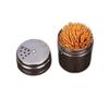 Toothpick Holders Metal Toothpick Holder Rotating with Cover Home Hotel Restaurant Metal Toothpick Box Toothpick Holder Dispenser Toothpick Dispenser view 1