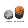 Toothpick Holders Metal Toothpick Holder Rotating with Cover Home Hotel Restaurant Metal Toothpick Box Toothpick Holder Dispenser Toothpick Dispenser view 2