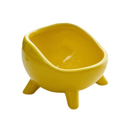 Coffee Table Decor Ceramic Key Bowl for Entryway Table Creative Halloween Candy Bowl Home Decorative Tray Jewelry Dish Tray Key Phone Change Watches Candy Entryway Tray ( Color : Yellow , Size : 4.9in