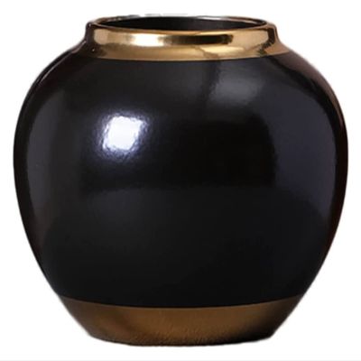 Sculpture Vase HH-CC Vase Ceramic Vase Black Handicraft Ornaments Home Living Room Decorations Crafts (Color : Christmas Reindeer -Style5)
