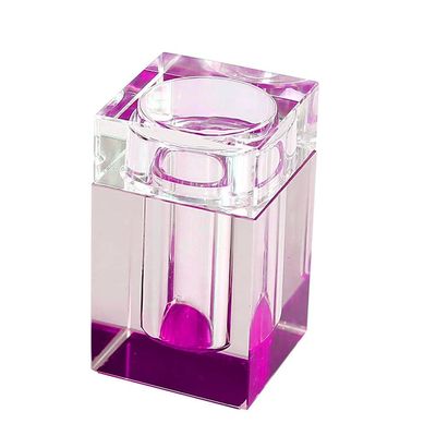 Toothpick Holders Crystal Glass Toothpick Box Transparent Toothpick Holder Dispenser Creative Household Light Luxury Hotel Restaurant Desktop Decoration Toothpick Dispenser (Color : L)
