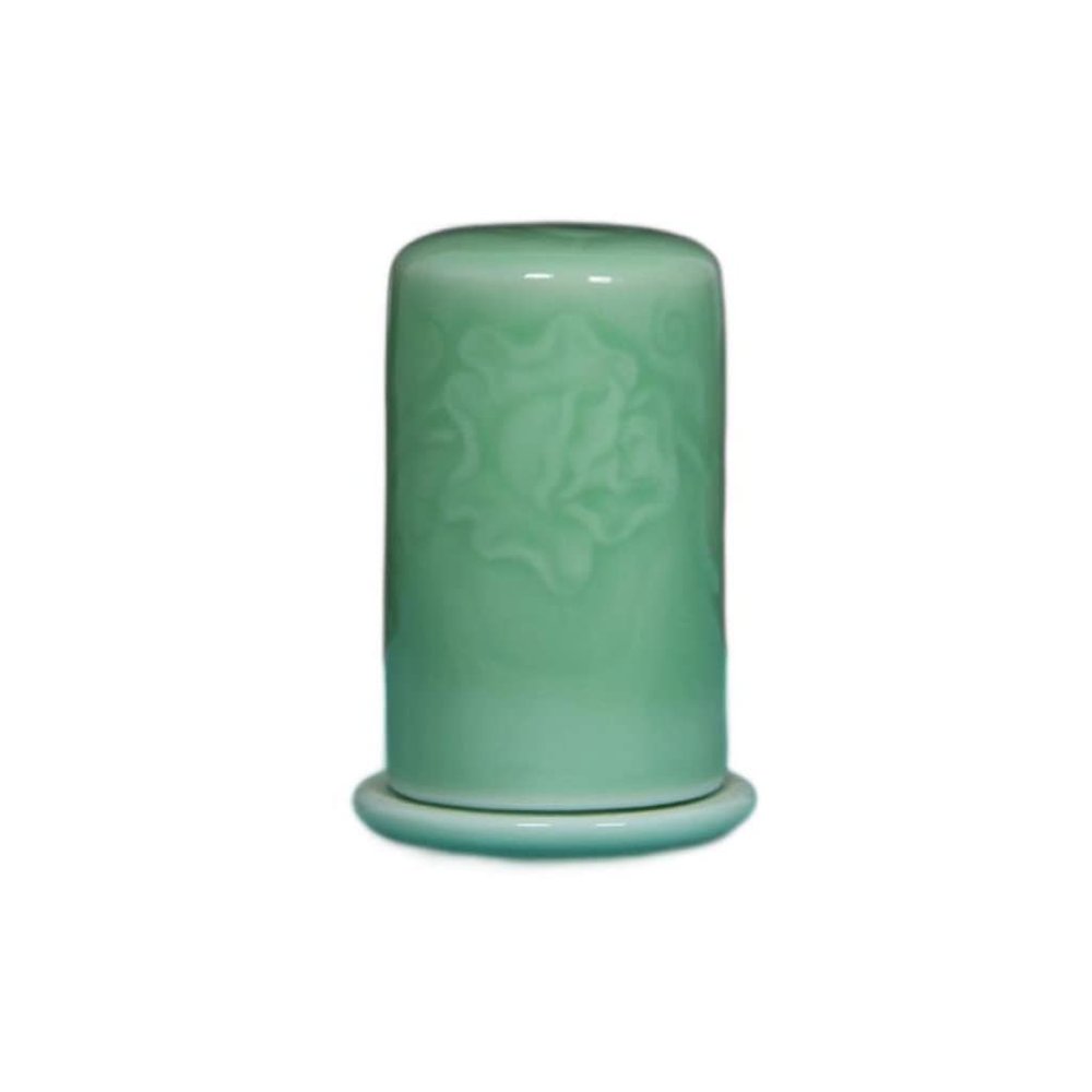 Toothpick Holders Celadon Toothpick Holder Household Kitchen Gadgets Ceramic Toothpick Holder Dispenser for Hotel Restaurant Toothpick Dispenser