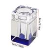 Toothpick Holders Crystal Glass Toothpick Box Transparent Toothpick Holder Dispenser Creative Household Light Luxury Hotel Restaurant Desktop Decoration Toothpick Dispenser (Color : F) view 2