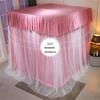 Bed Canopy Four Season Sunshade and Dust-Proof Bed Awning in The Bedroom, with Encryption Curtain Yarn and Stainless Steel Bracket (Color : A1, Size : 200x220x200cm) view 3