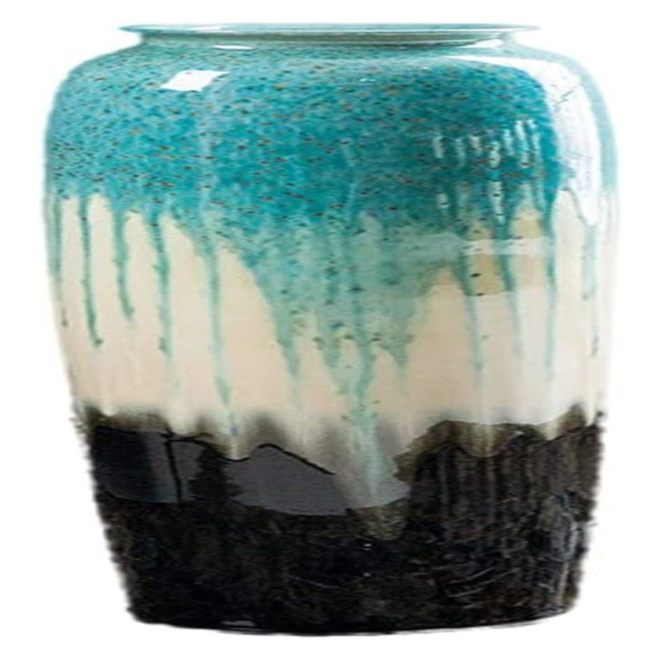 LQX Sculpture Vase Vase Floor-Standing Ceramic Vase Chinese Ornaments Handmade Crafts Vase Crafts (Color : Height 95cm)