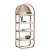 ARZARF Independent Bookshelf Nordic Rattan Bookshelf Rack Floor Locker Four-Story Storage Bookcase Living Room Display Rack Bedroom Decoration Rack Bookcase Organizer view 1