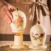 Vintage Gold Rose Ceramic Toothpick Holder Living Room Dining Table Decoration Toothpick Box view 4