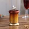 American toothpick box decoration toothpick jar living room table toothpick box household toothpick bucket (Color : C) view 1