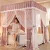 Bed Canopy Simple Three Door Bed Canopy, Shading and Dust-Proof Wind Proof Bed Curtain, with Stainless Steel Bracket (Color : A3, Size : 150X200X200CM) view 2