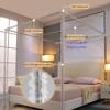 Bed Canopy Simple Three Door Bed Canopy, Shading and Dust-Proof Wind Proof Bed Curtain, with Stainless Steel Bracket (Color : A3, Size : 150X200X200CM) view 4