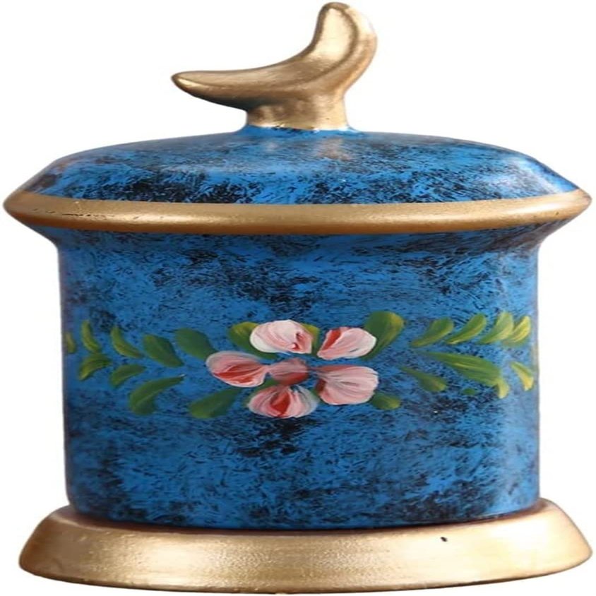 American toothpick box decoration toothpick jar living room table toothpick box household toothpick bucket (Color : A)