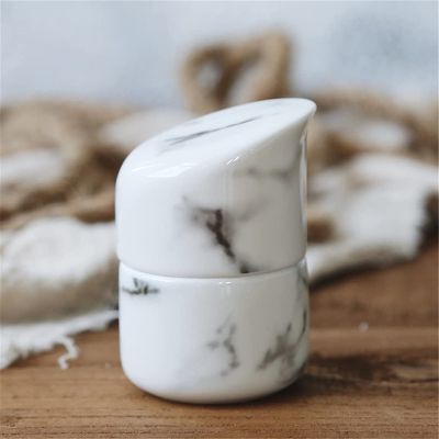Ceramic Marble Toothpick Holder Kitchen Utensils Decor Portable Box Holder Dining Table