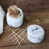 Ceramic Marble Toothpick Holder Kitchen Utensils Decor Portable Box Holder Dining Table view 3