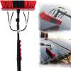SHENUZ Water Fed Pole Kit Window Cleaning Brush with Extended Handle and Water Hose Cleaning and Washing Tool,18FT/5.4M view 1