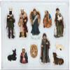 Tnfeeon Resin Nativity Figurine Set for Christmas, 11 Pcs Christmas Indoor Resin Set Collectible Christmas Countertop Nativity Figures Miniatures Statue Christmas Decorations Holy Family Decor view 4