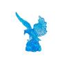 3D Handmade Blue Eagle Figurine Miniature Table Ornaments Glass Animal Crafts Home Decoration Accessories Gifts,Without Base view 1