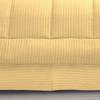 1 Piece Box Stitched Striped Pattern Comforter Super Soft 100% Egyptian Cotton Quilt Cover, 1000 Thread Count - (King/California King Size, Gold) 550 GSM Filling view 3