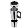 12V/24V Car Heating Cup Car Heated Mug, 300ml Stainless Steel Travel Electric Coffee Cup Insulated Heated Mug view 3