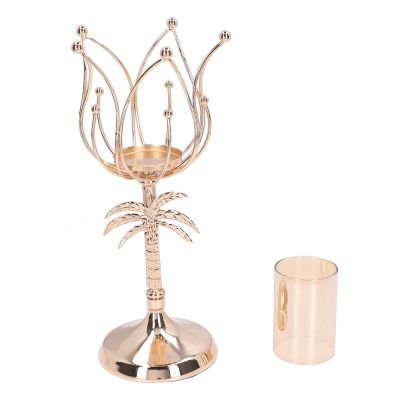 ziyang Candlelight Dinner Decorations Scandinavian Style Candle Holders Golden Candle Holders Home Bedroom Decorations for Wedding Celebrations