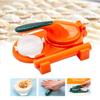 3 In 1 Dough Pressing Dumpling Maker Set, Manual DIY Dumpling Mold Skin Press Wrapper Maker Moulds Machine, Kitchen Dough Presser For Empanada Perogies Wonton Tortilla Samosa Making Maker (A) view 1