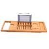 Bathtub Caddy TrayRetractable Bamboo Bath Table TrayPersonalised Gifts for Women, with Wine Glass Holder for Luxury Spa or Reading view 1