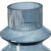 Benjara Rae Set of 2 Glass Vases, Tall Round Cylinders, Blue and Clear view 2