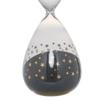Benjara Doug Set of 3 Decorative 60 Minute Hourglass Accent Dcor, Black, White and Tan view 3