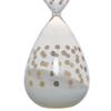 Benjara Doug Set of 3 Decorative 60 Minute Hourglass Accent Dcor, Black, White and Tan view 4