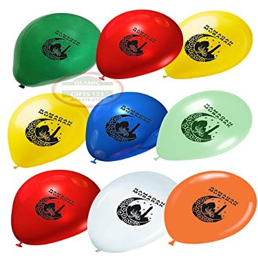 Ramadan Balloons[500 Pack] Ramadan Mubarak Balloons Ramadan Favor Ramadan Decoration Eid Gift Muslim Gifts Islamic Gifts (Balloons mix)