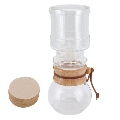 Alvinlite Coffee Drip Pot Glass Pour Over Adjustable Coffee Maker for Iced Beer Drink Milk 400ml for Homemade Office Bar
