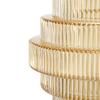 Benjara Rae Set of 2 Glass Vases, Geometric Round view 2