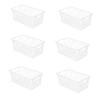 16inch Freezer Wire Storage Organizer Baskets, Household Refrigerator Bins with Built-in Handles view 1