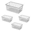 16inch Freezer Wire Storage Organizer Baskets, Household Refrigerator Bin with Built-in Handles for Cabinet, Pantry, Closet, Bedroom view 1