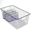 16inch Freezer Wire Storage Organizer Baskets, Household Refrigerator Bin with Built-in Handles for Cabinet, Pantry, Closet, Bedroom view 2