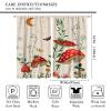 Mushroom Bedroom Curtains,Dream Forest Plants Moon Stars Animals Snails Bedroom Living Room Kitchen Rod Pocket Curtains 72x63in view 2