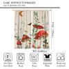 Mushroom Bedroom Curtains,Dream Forest Plants Moon Stars Animals Snails Bedroom Living Room Kitchen Rod Pocket Curtains 63x72in view 2
