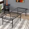 14 Inch High Twin Bed Frames Foldable Easy Assembly Twin Metal Bed Frame with Steel Slat Support & Storage Space for Bedroom Camping Tent Noise Free Twin Bed Frame No Box Spring Needed,Platform Bed view 1