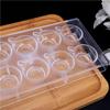 10 Cavities Coffee Cup Shape PC Polycarbonate Chocolate Mold Ice Cube Molds Plastic Candy Making Tools DIY Baking Supplies view 3
