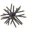 Benjara BM285282 11 8 & 6 in. Table Top Decorative Abstract Statuettes Black Gold - Set of 3 view 3