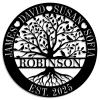 Personalized Tree of Life Metal Sign, Tree of Life Wall Art, Personalized Family Tree Sign, Tree of Life Metal Art Wall Decor, Anniversary Wedding Gifts for Couple view 1