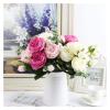 1 Bundle Silk Peony Bouquet Home Decoration Wedding Party Scrapbook Fake Plants DIY Pompons Artificial Roses Flowers Fake Flowers(Purple) view 3