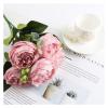 1 Bundle Silk Peony Bouquet Home Decoration Wedding Party Scrapbook Fake Plants DIY Pompons Artificial Roses Flowers Fake Flowers(Pink) view 1