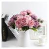 1 Bundle Silk Peony Bouquet Home Decoration Wedding Party Scrapbook Fake Plants DIY Pompons Artificial Roses Flowers Fake Flowers(Light Pink) view 2